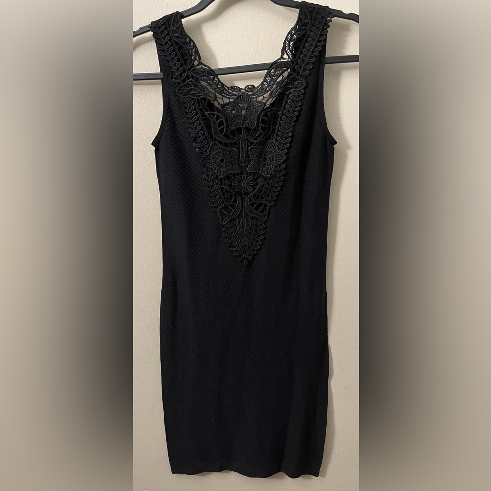 NWOT Yi Tong Women’s Stretchy Little Black Bodycon Dress, size OS